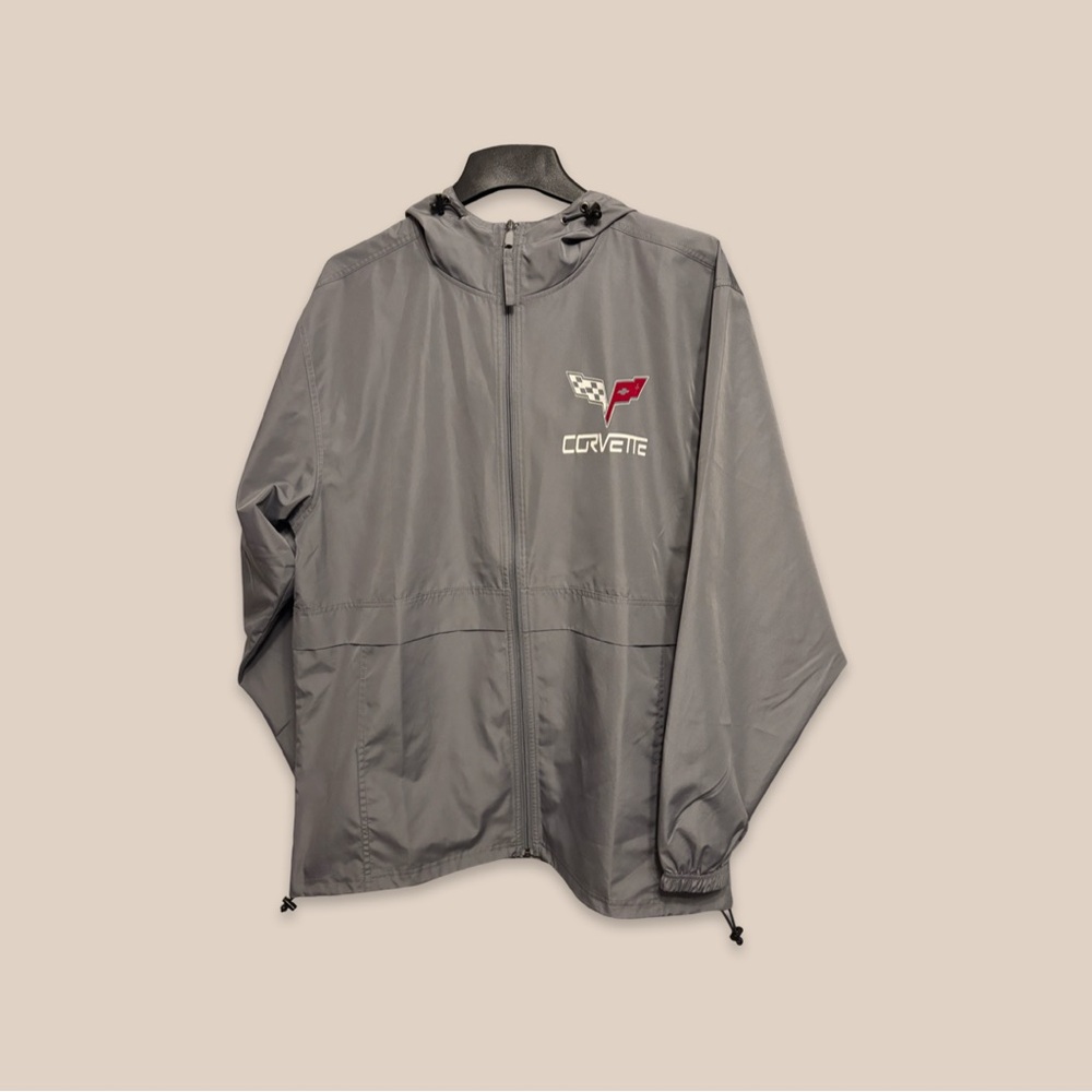 Champion x Corvette - Adult Full-Zip Anorak Windbreaker Jacket - Mens L - Like N